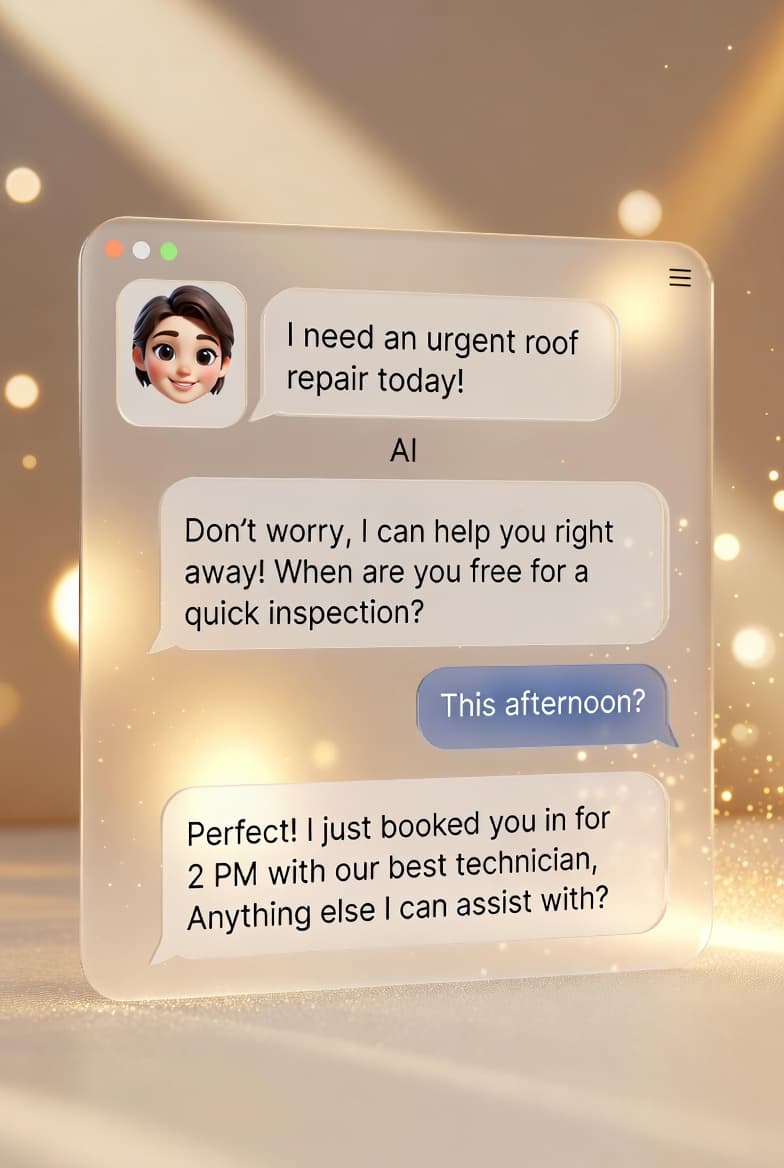 Nexora AI chat widget answering a customer in real time